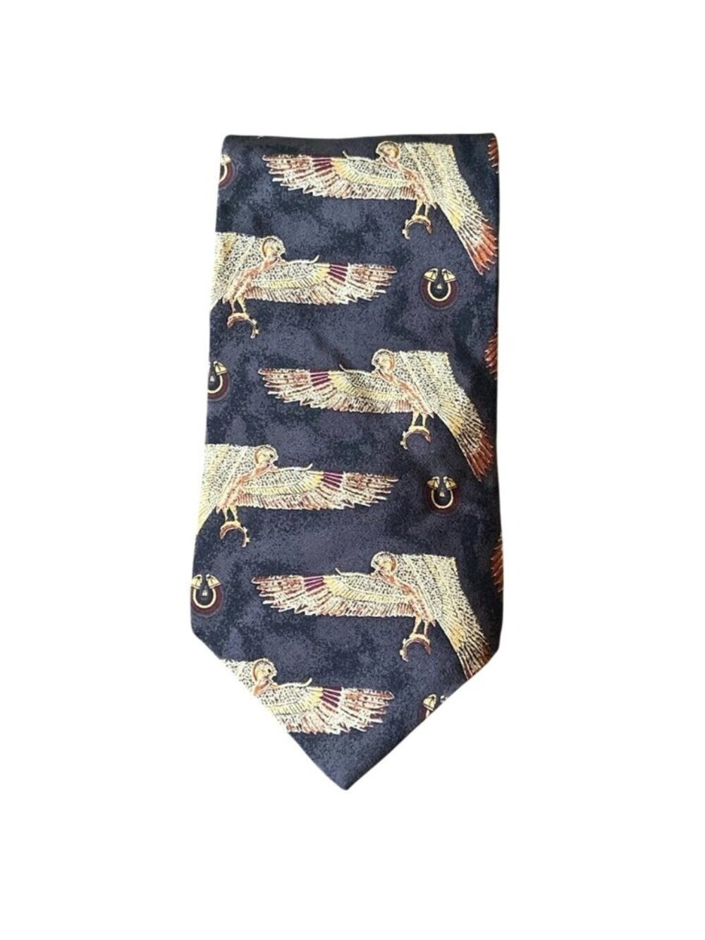 VTG The Metropolitan Museum Of Art Egypt Hawk Silk Tie Owl Silk Father's Day